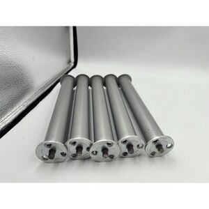 Set Of 5 Metal Furniture Support Legs Screw-In Preowned